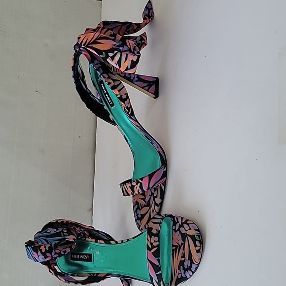 Nine West Kelsie Ankle Wrap Heeled Sandals SZ 12 - Picture 2 of 13
